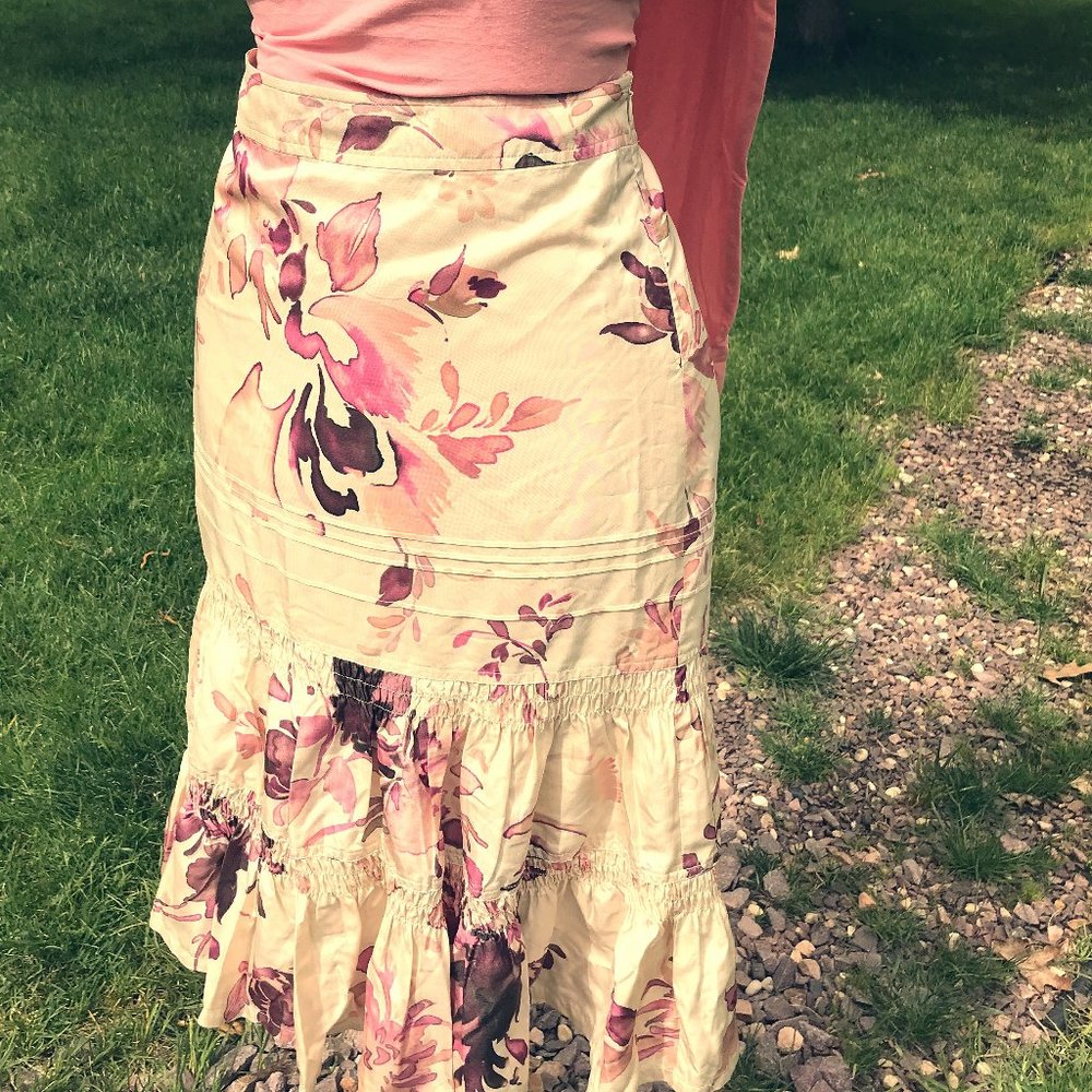 Banana Republic 100% Silk Skirt
